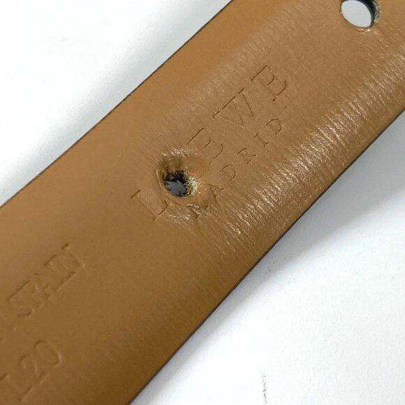 LOEWE Logo buckle belt Leather Black - Picture 5 of 10